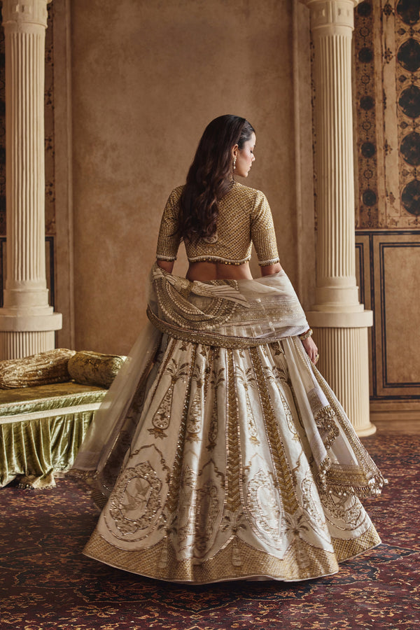 NH Ivory Bird Couture Lehenga