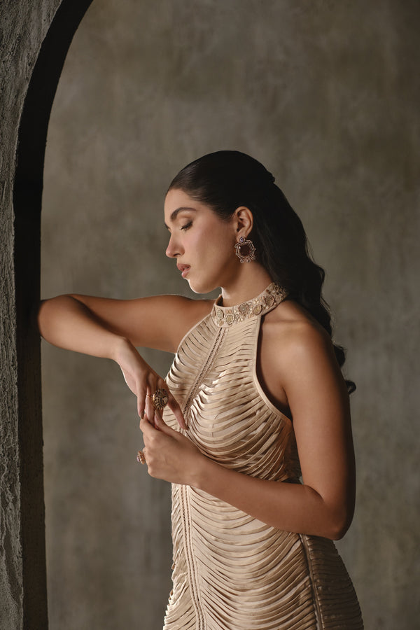 Sculpted Maxi dress