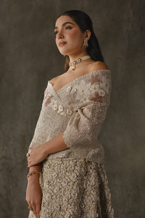 Floral Cutwork Lehenga Set