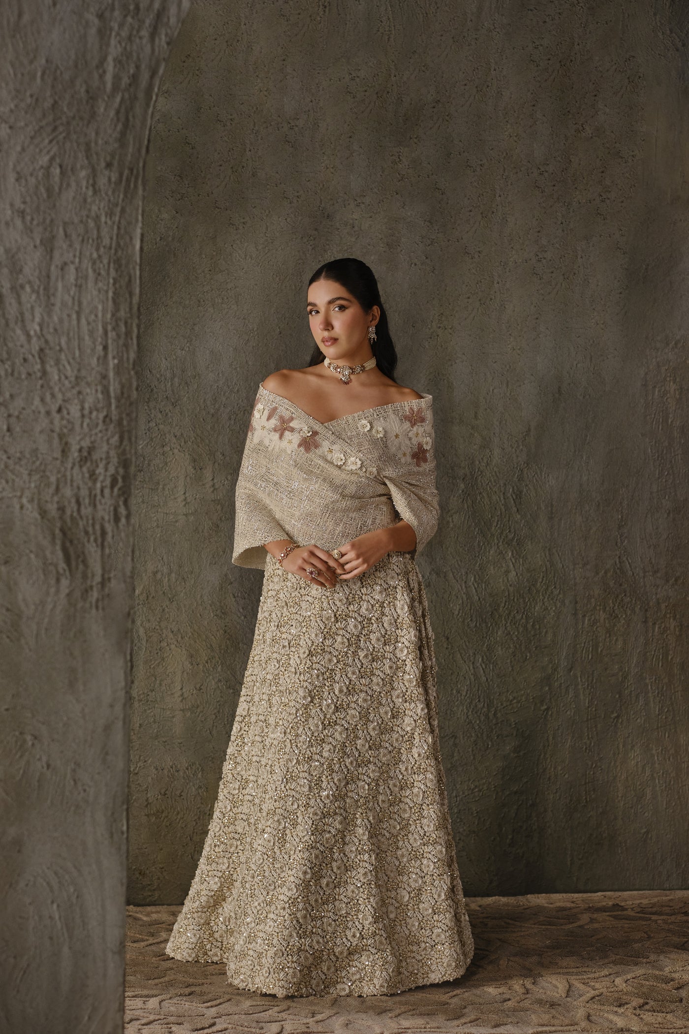 Floral Cutwork Lehenga Set