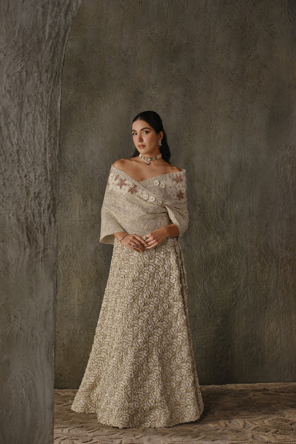Floral Cutwork Lehenga Set