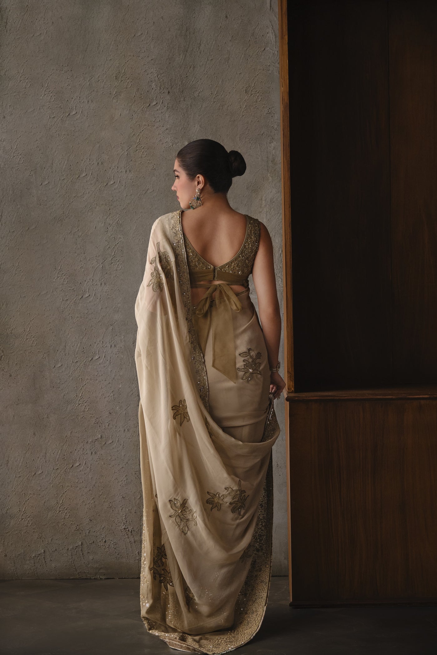 Floral Mosaic Saree