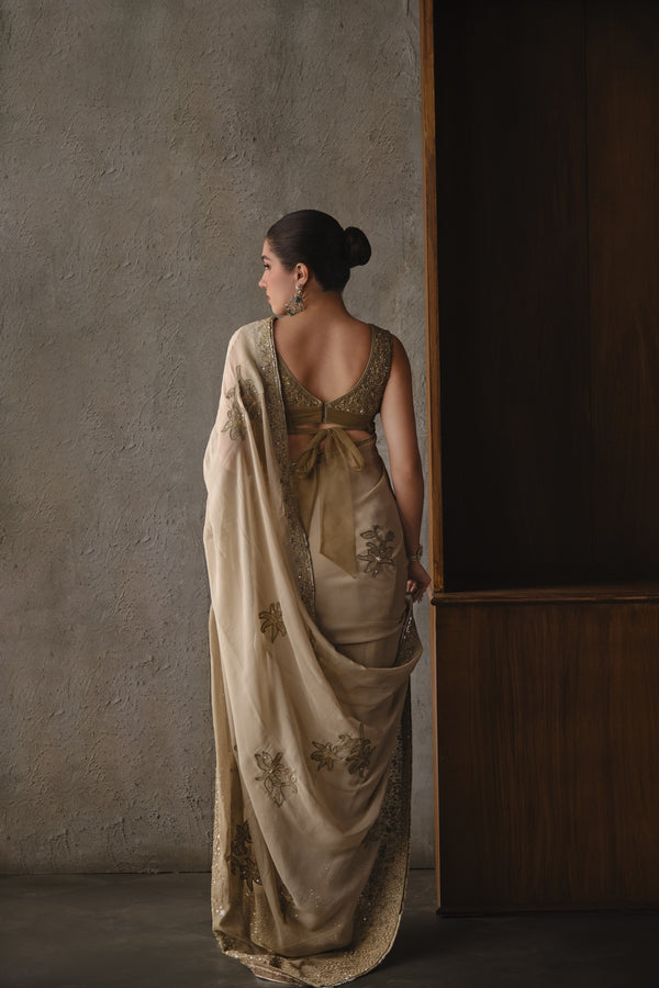 Floral Mosaic Saree