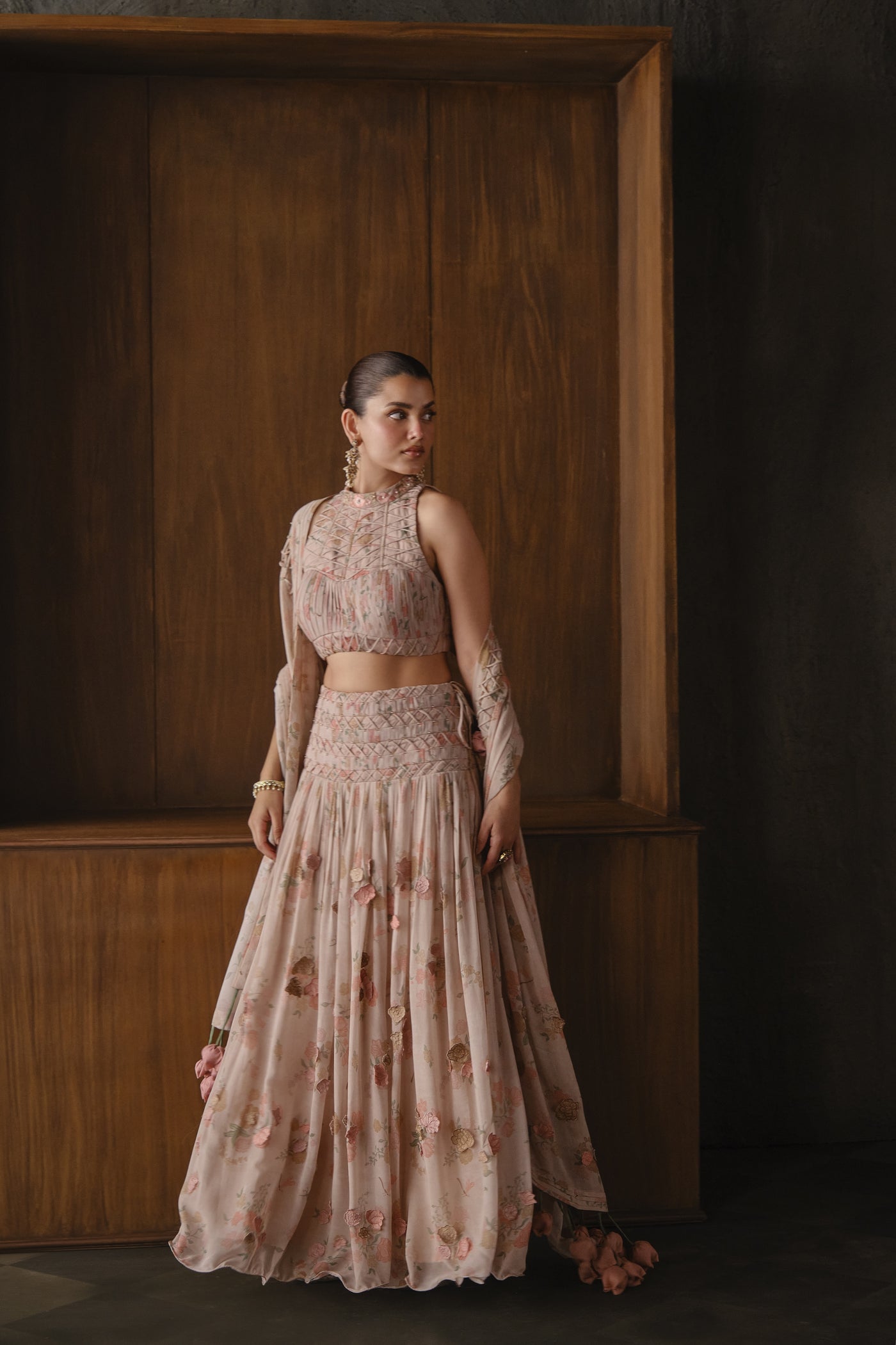 Floral Tassel Lehenga Set