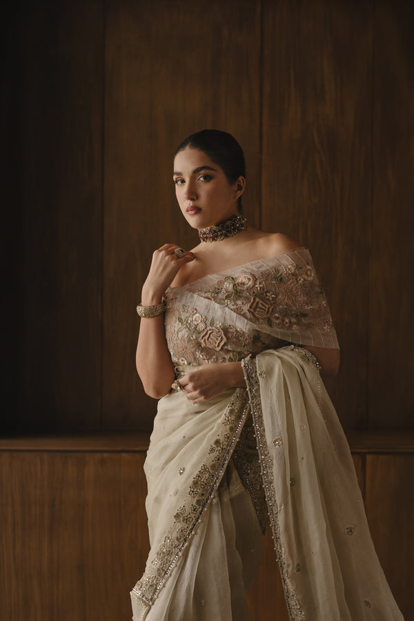Floral Trellis Saree
