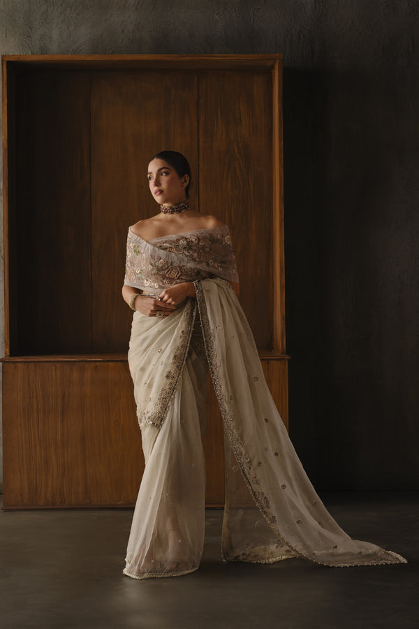 Floral Trellis Saree