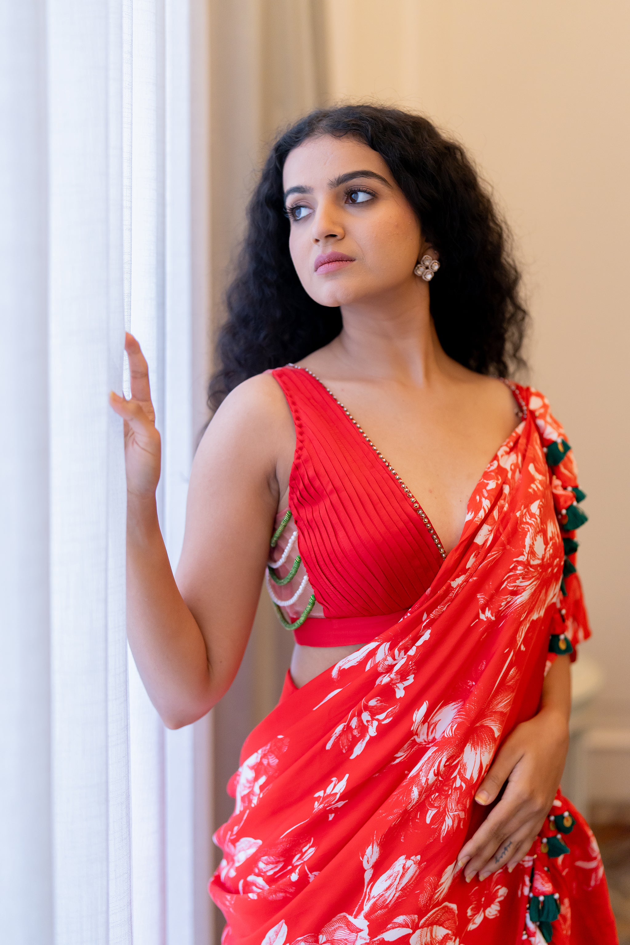 When you ask us why we named our latest pre-stitched saree after  @nadiajagessar, it's fairly obvious, is it not? All it took was one lo... |  Instagram