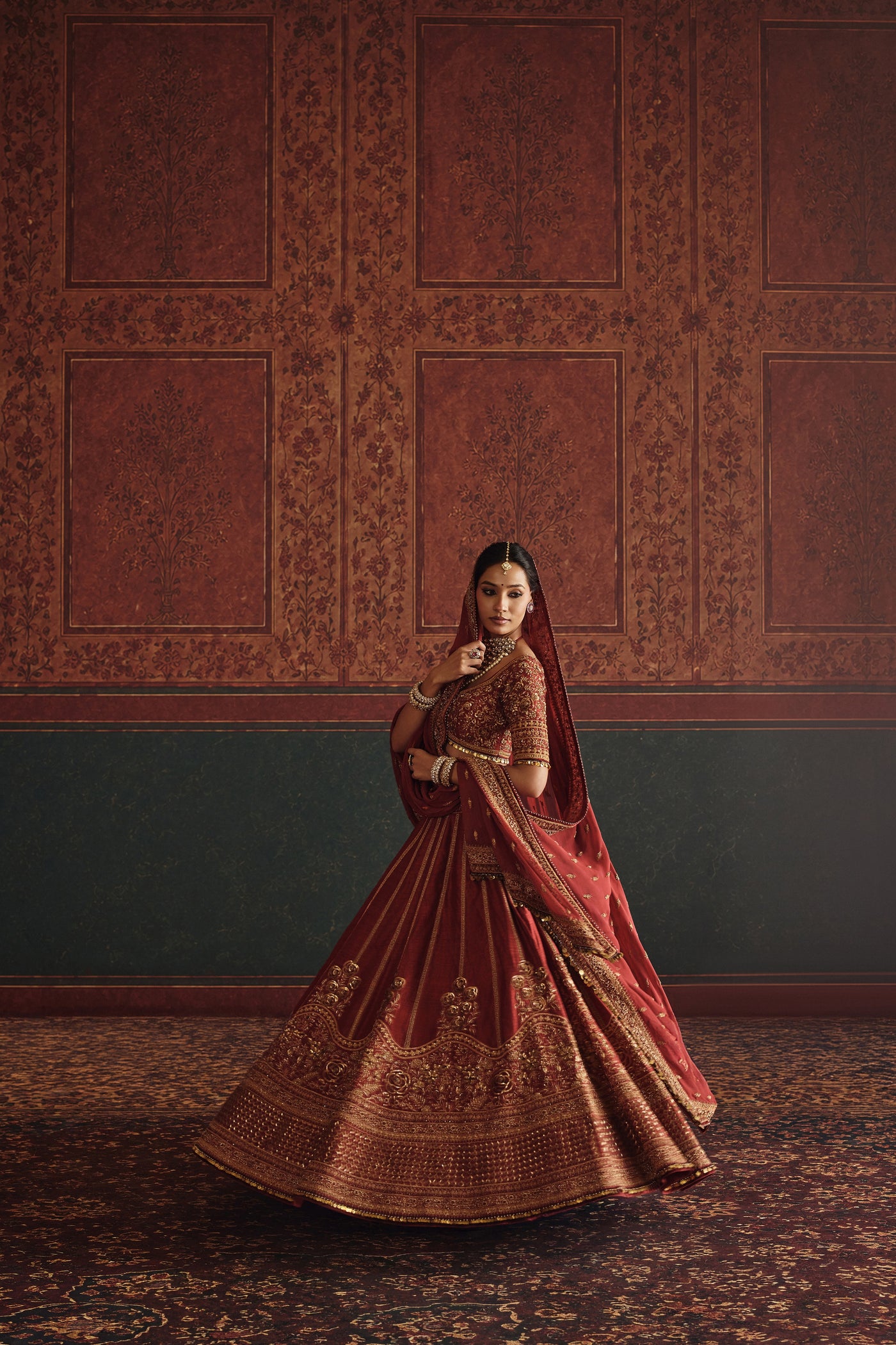 NH Marodi Garden Lehenga Set