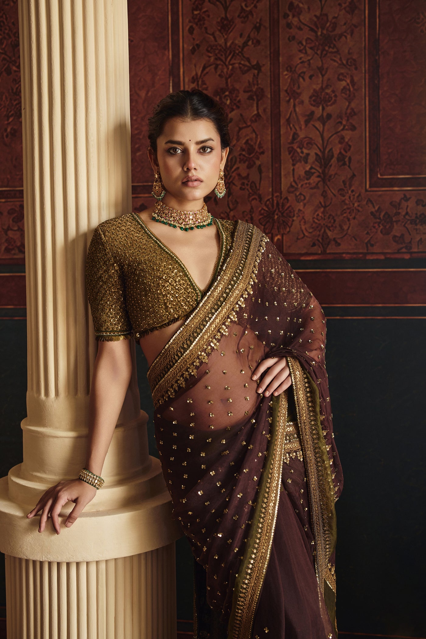 NH Regal Bronze Saree