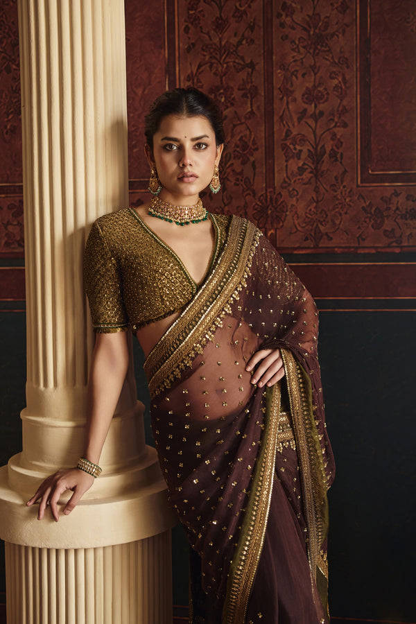 NH Regal Bronze Saree