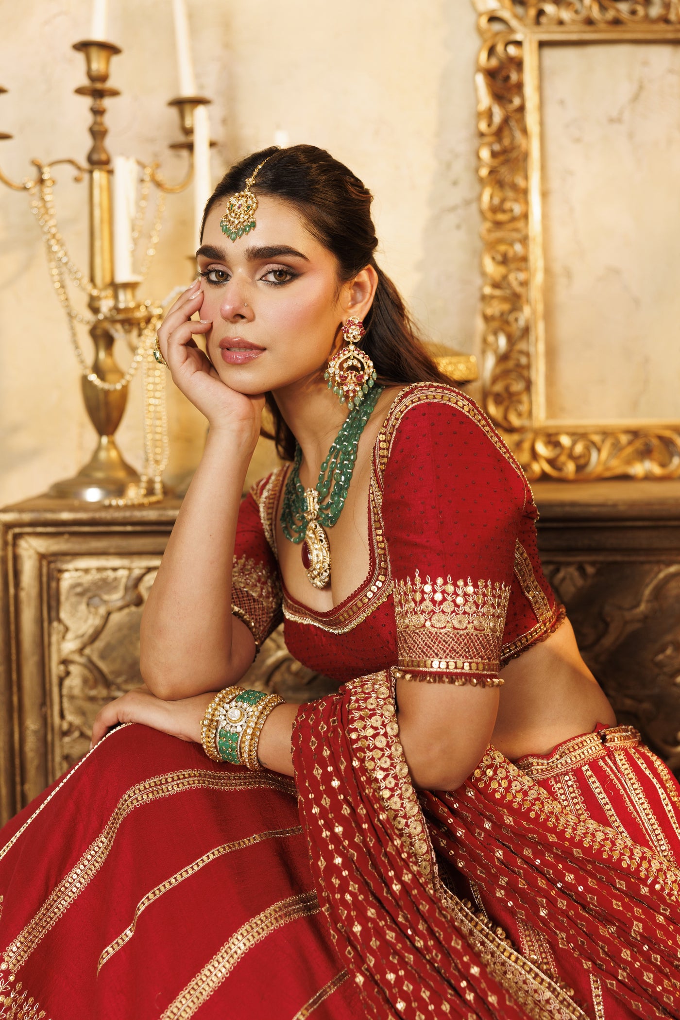 NH Statement Bridal Lehenga set