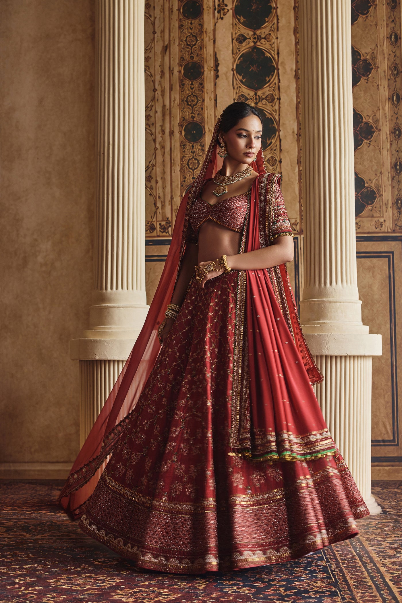 NH Statement Jaal Lehenga Set