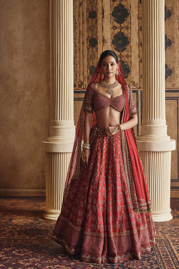NH Statement Jaal Lehenga Set