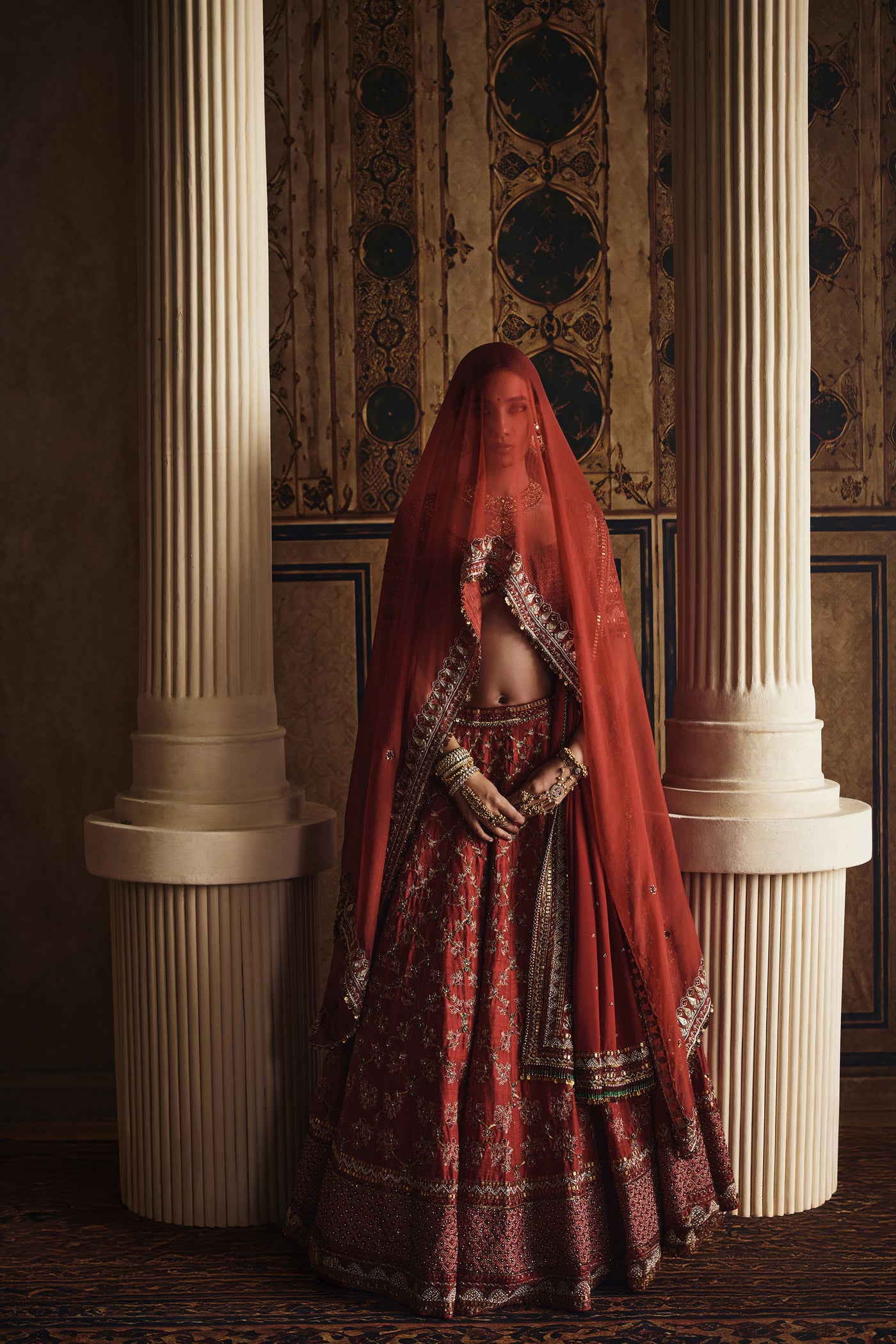 NH Statement Jaal Lehenga Set