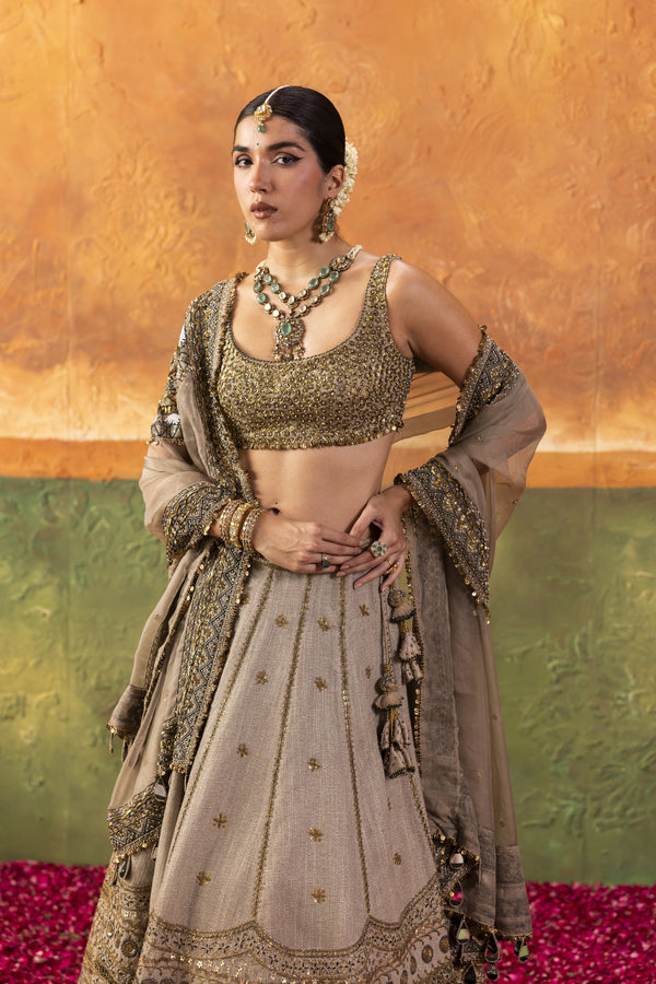 NH Statement Jute Mandala Lehenga
