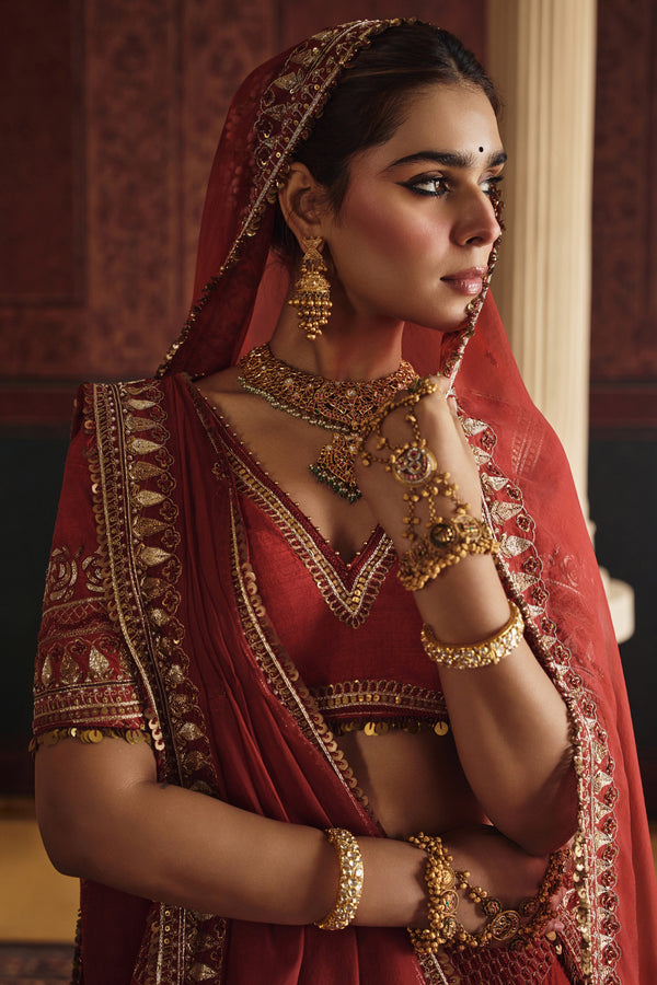 NH Statement Rose Lehenga Set