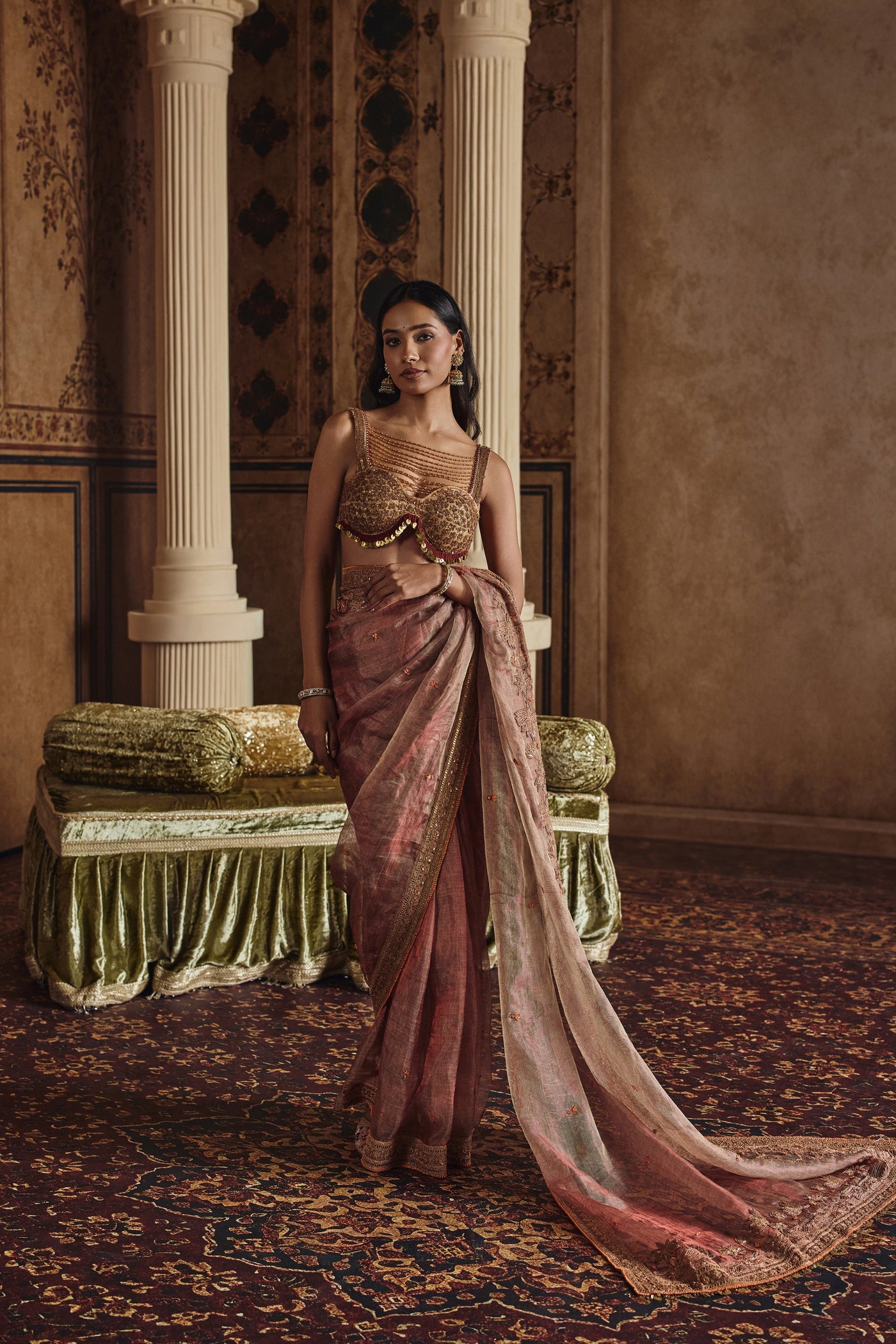 NH Statement Tissue Saree Veiled in Marodi
