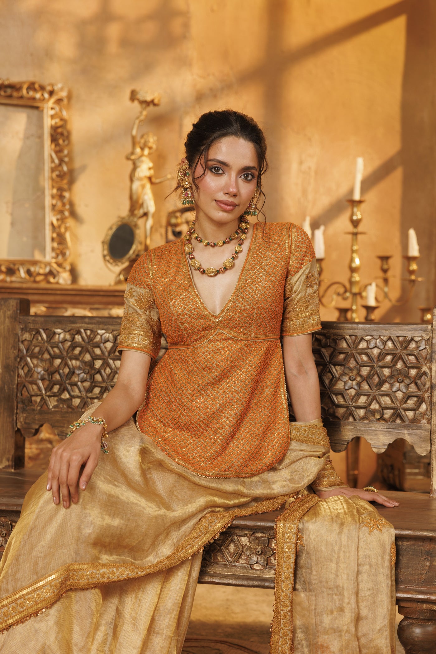 NH classic shimmer saree