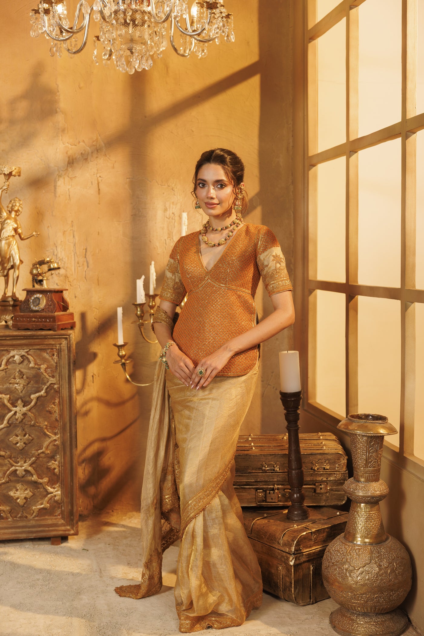 NH classic shimmer saree