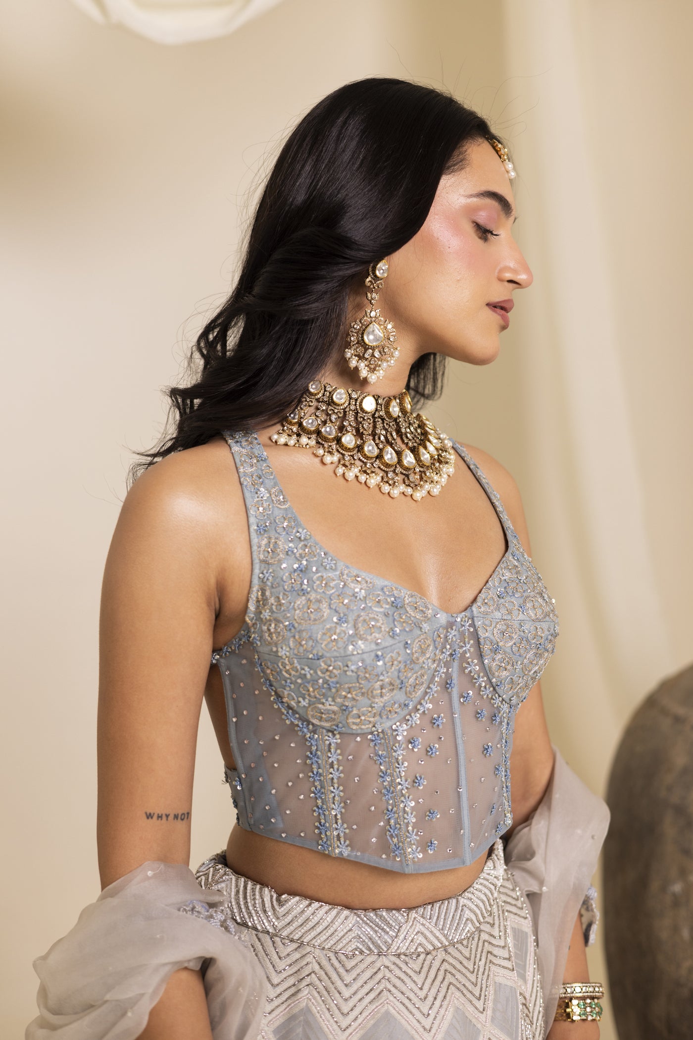 Powder Blue with Corset