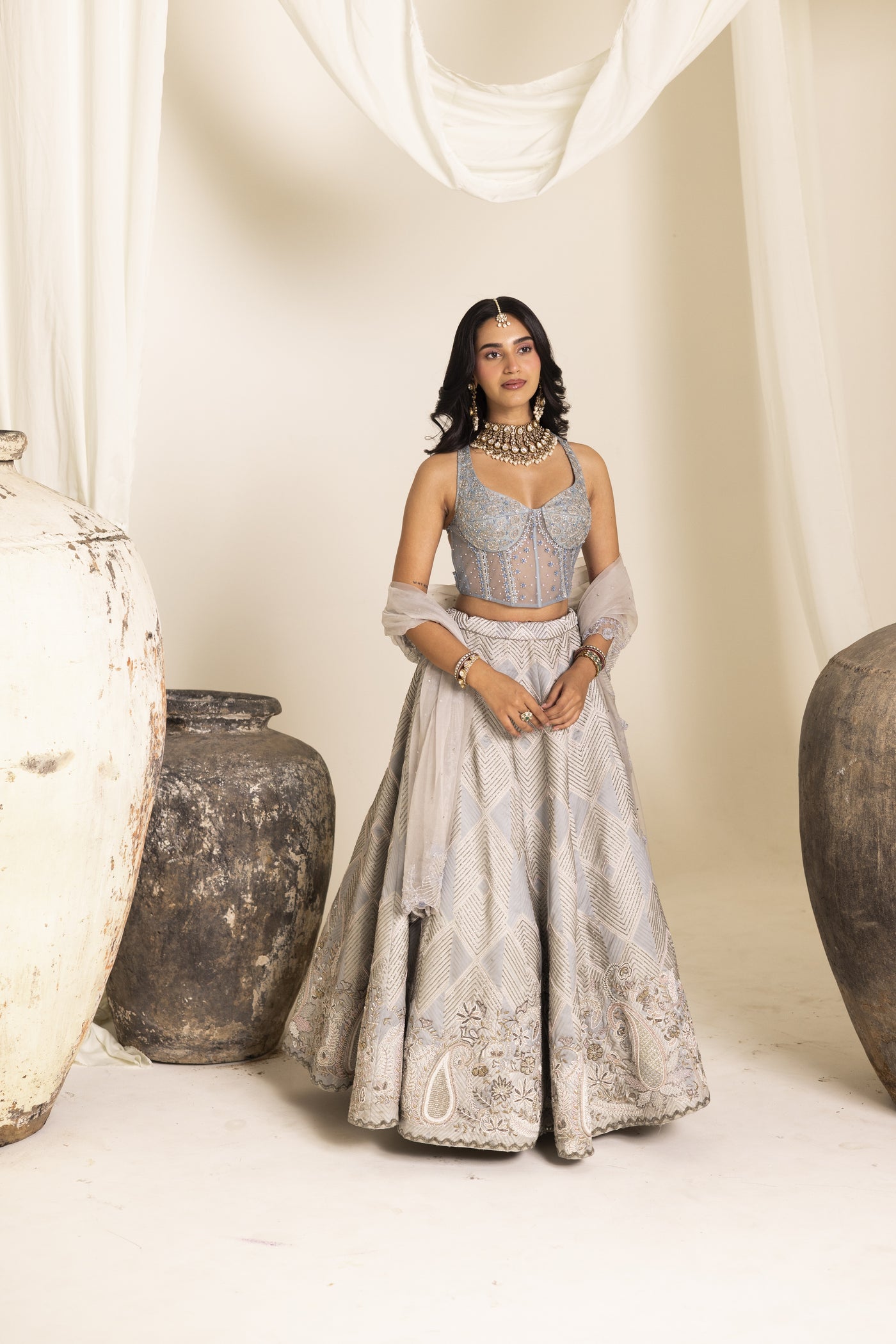 Powder Blue with Corset