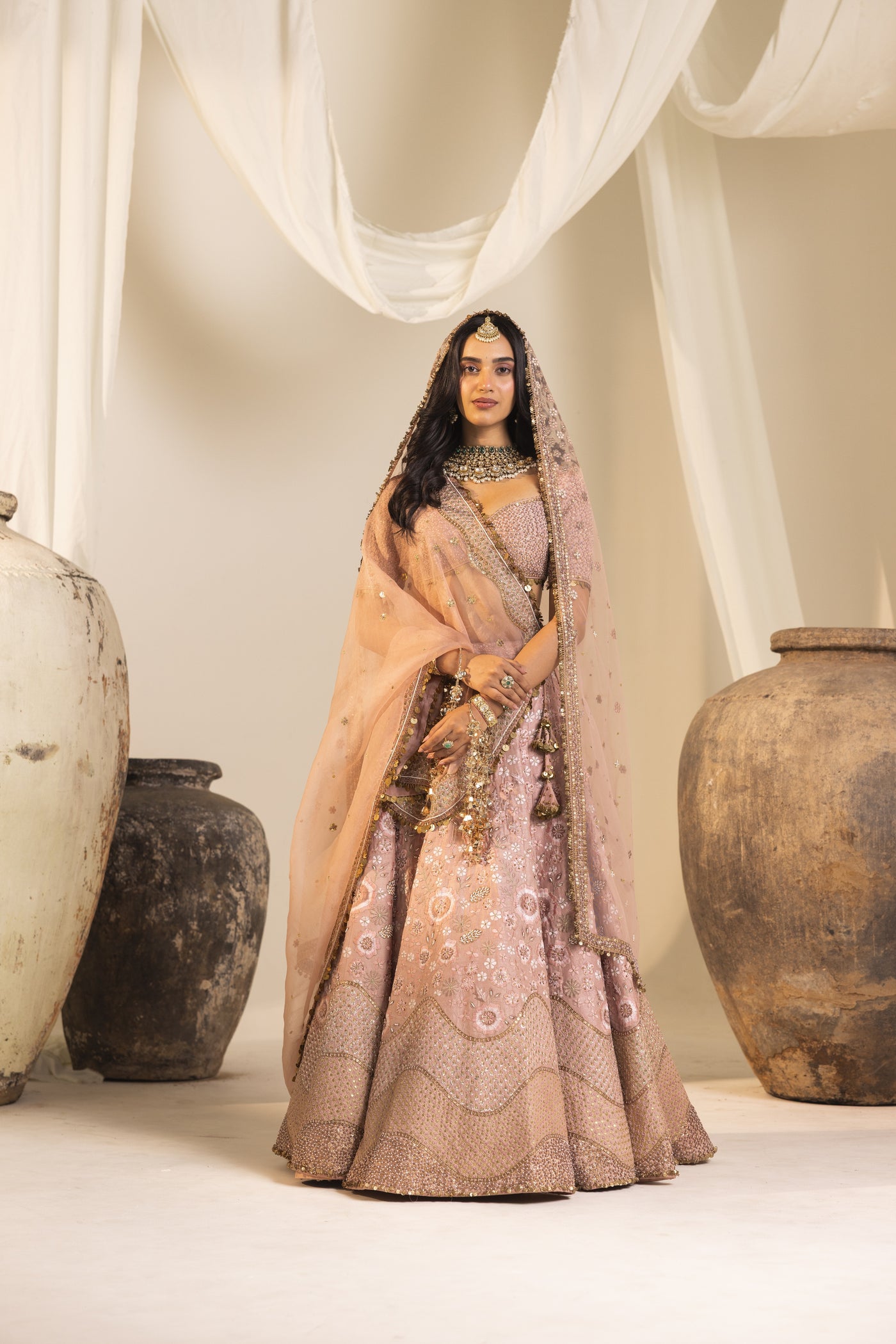 Rose Pink Bridal Lehenga