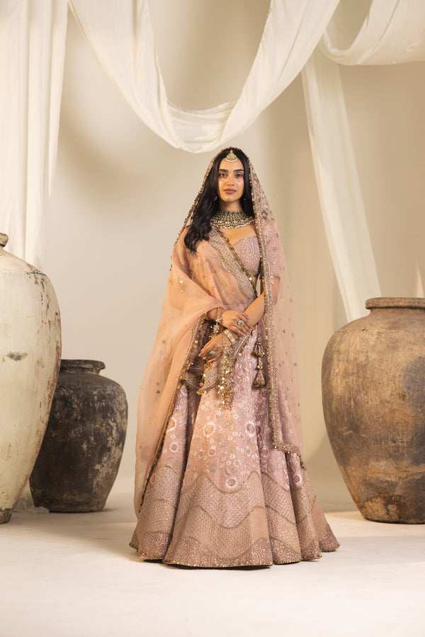 Rose Pink Bridal Lehenga