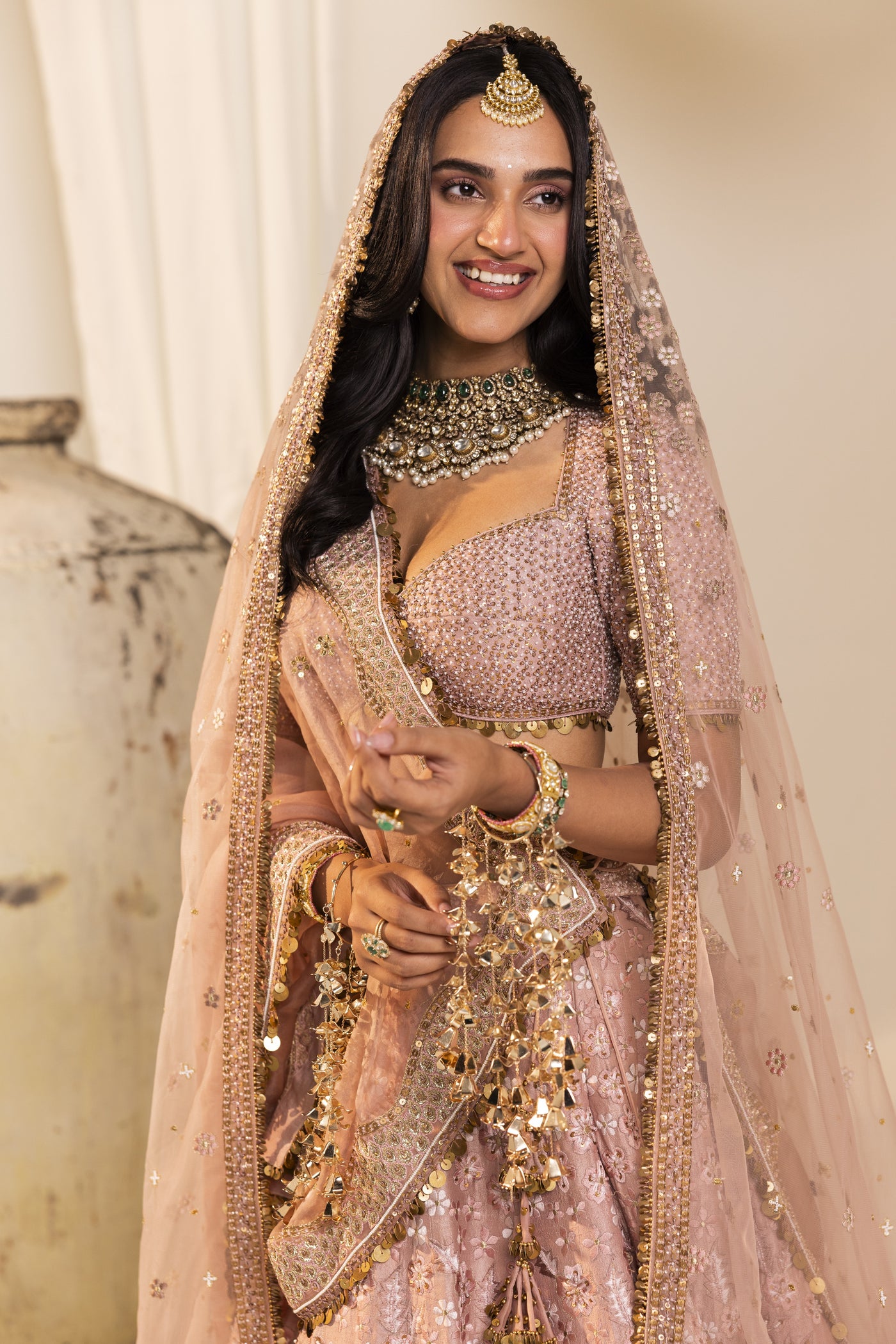 Rose Pink Bridal Lehenga