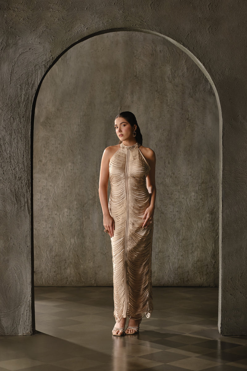 Sculpted Maxi dress