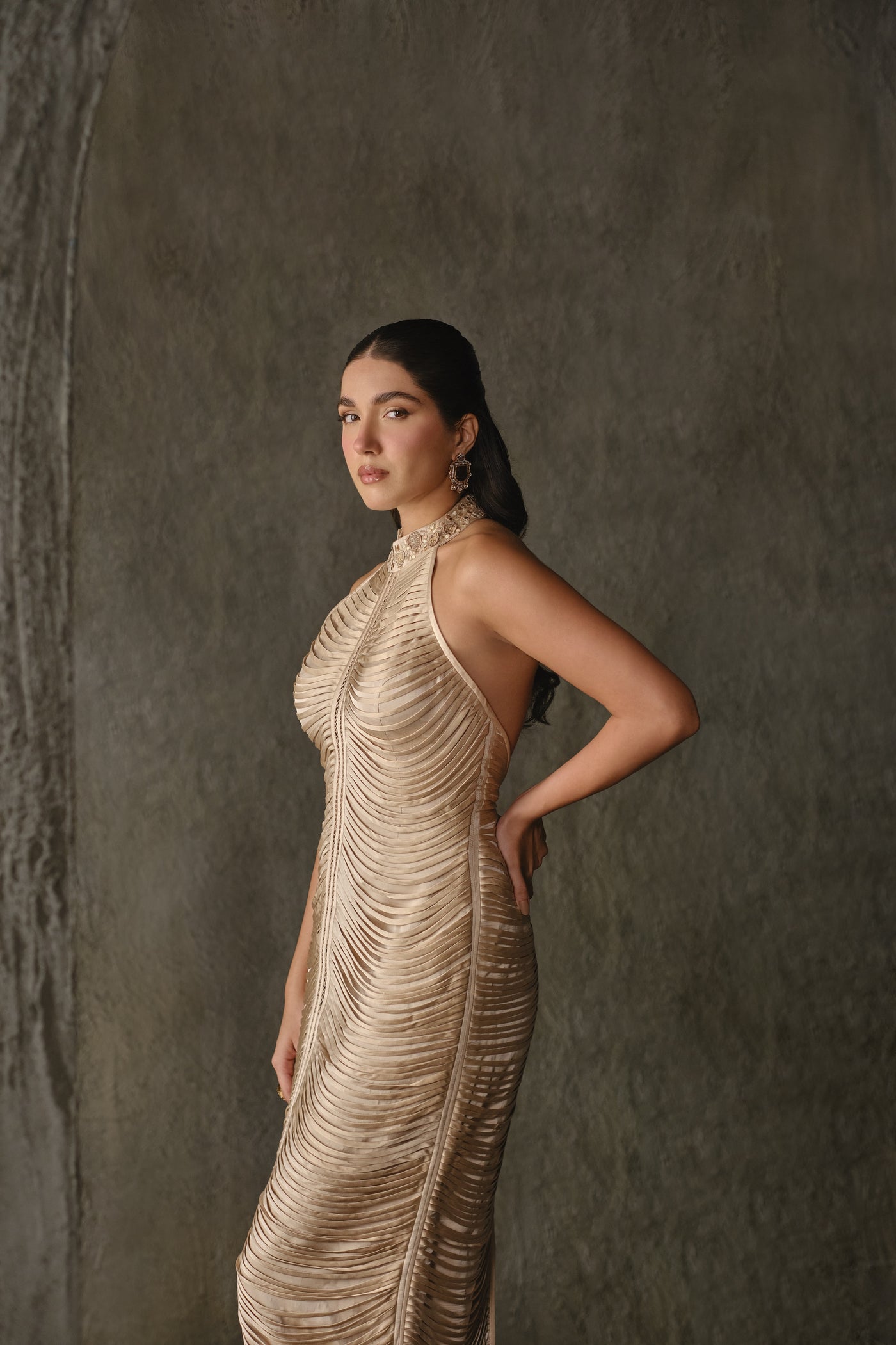 Sculpted Maxi dress