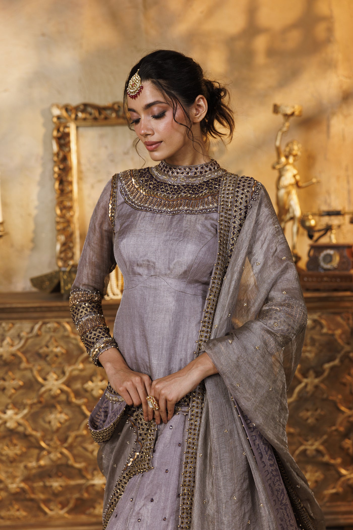 The Lilac lehenga set