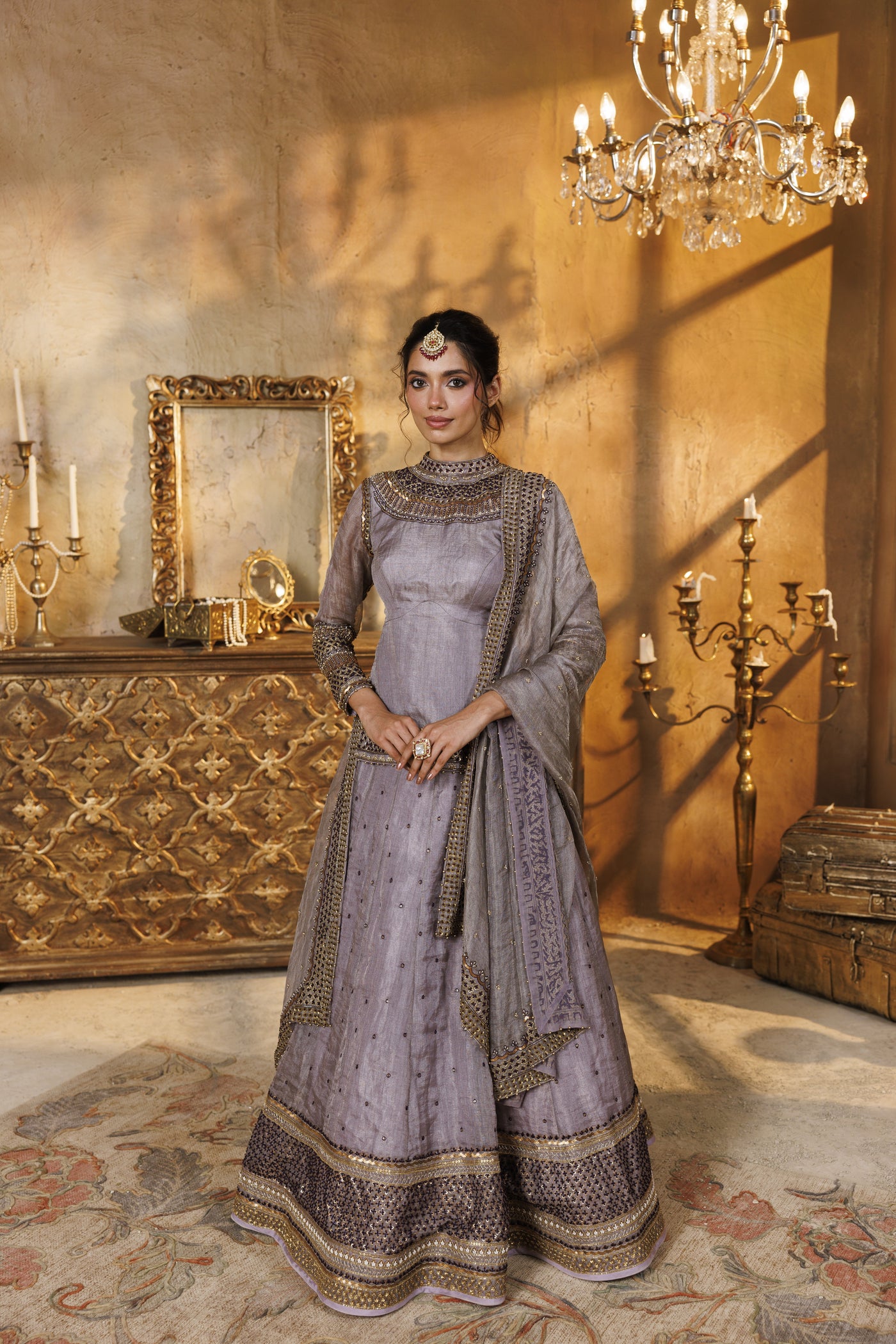 The Lilac lehenga set