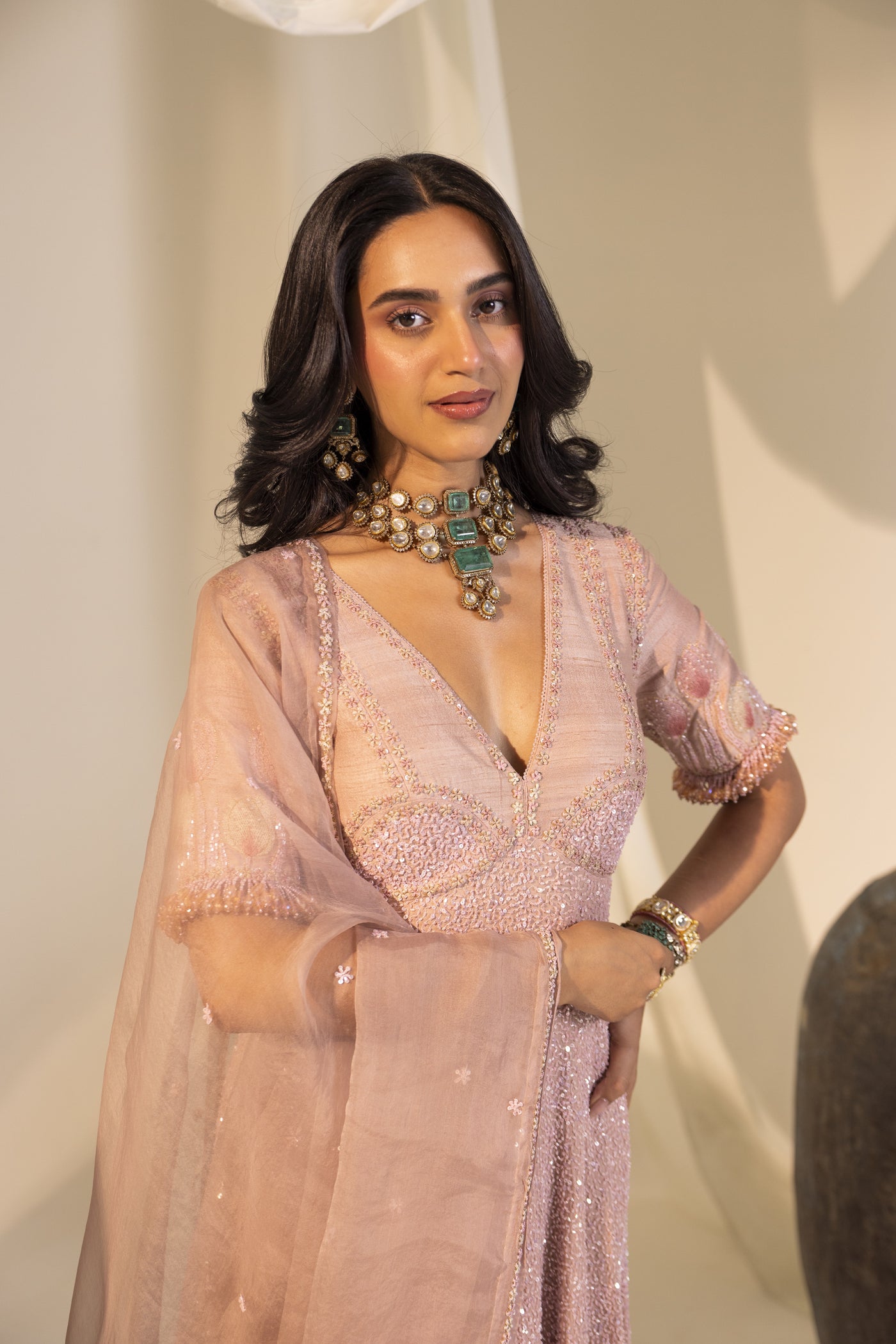 Tulip Anarkali Set