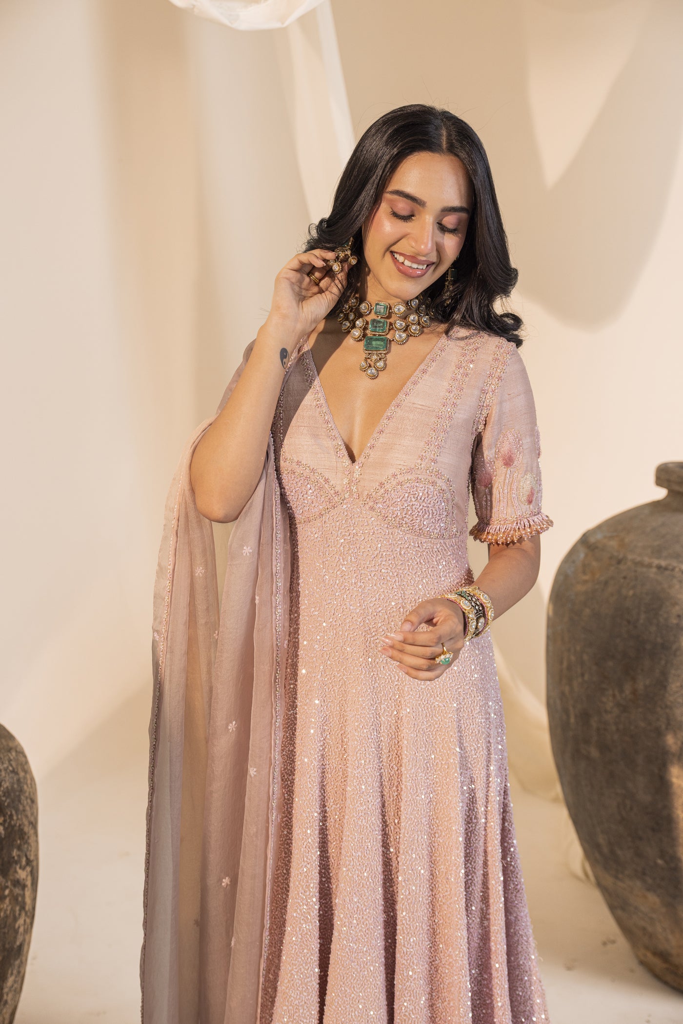 Tulip Anarkali Set