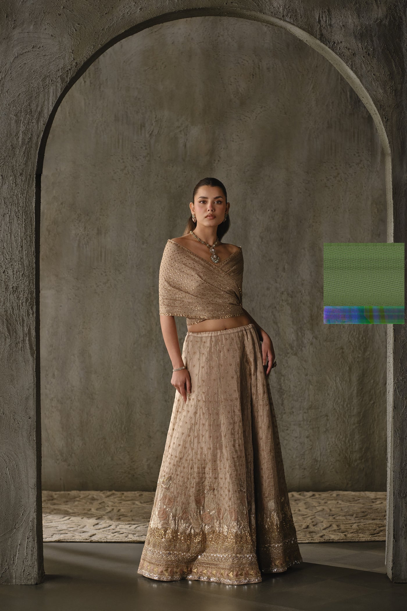 Tulip Drape Lehenga Set