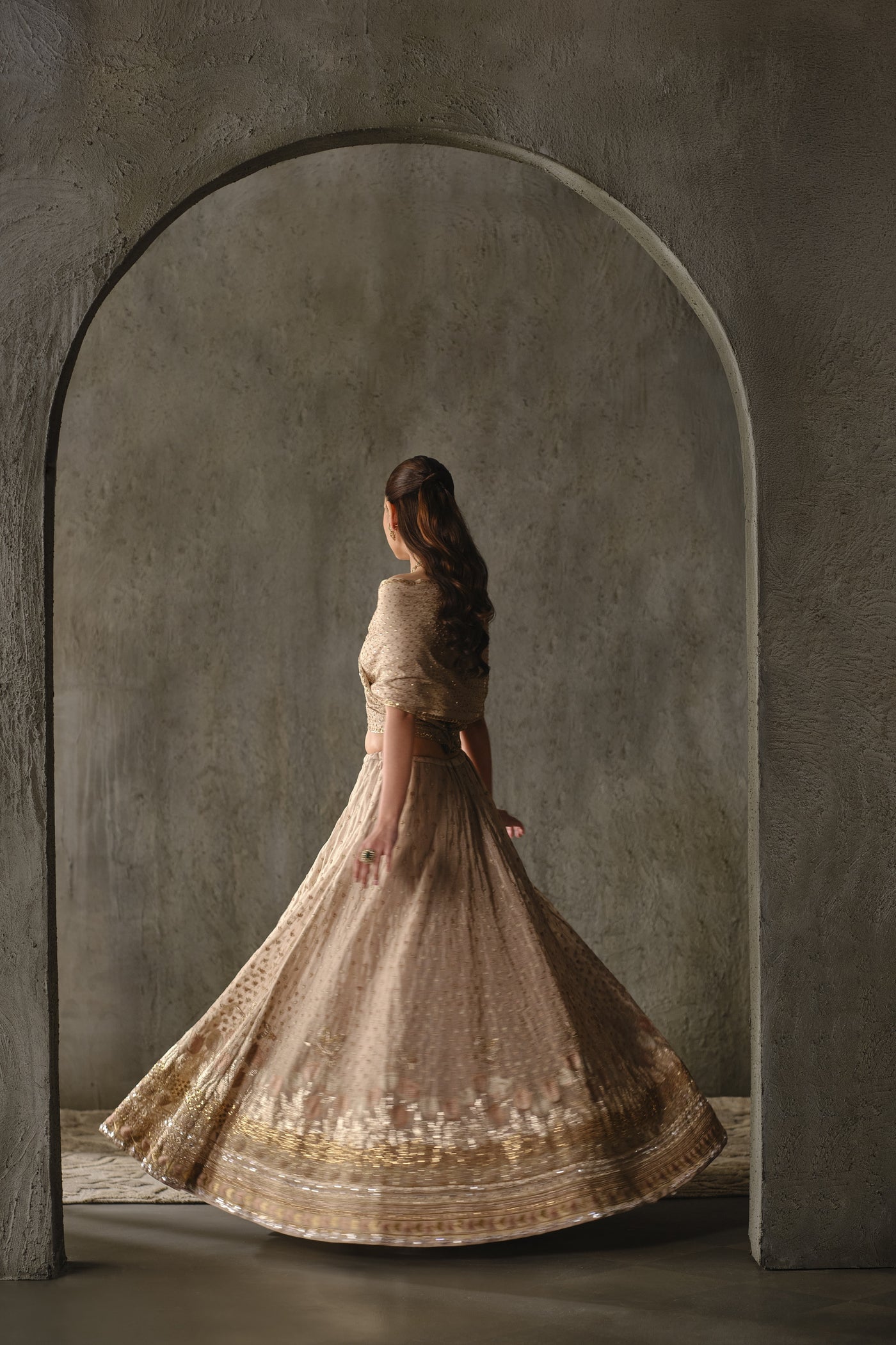 Tulip Drape Lehenga Set