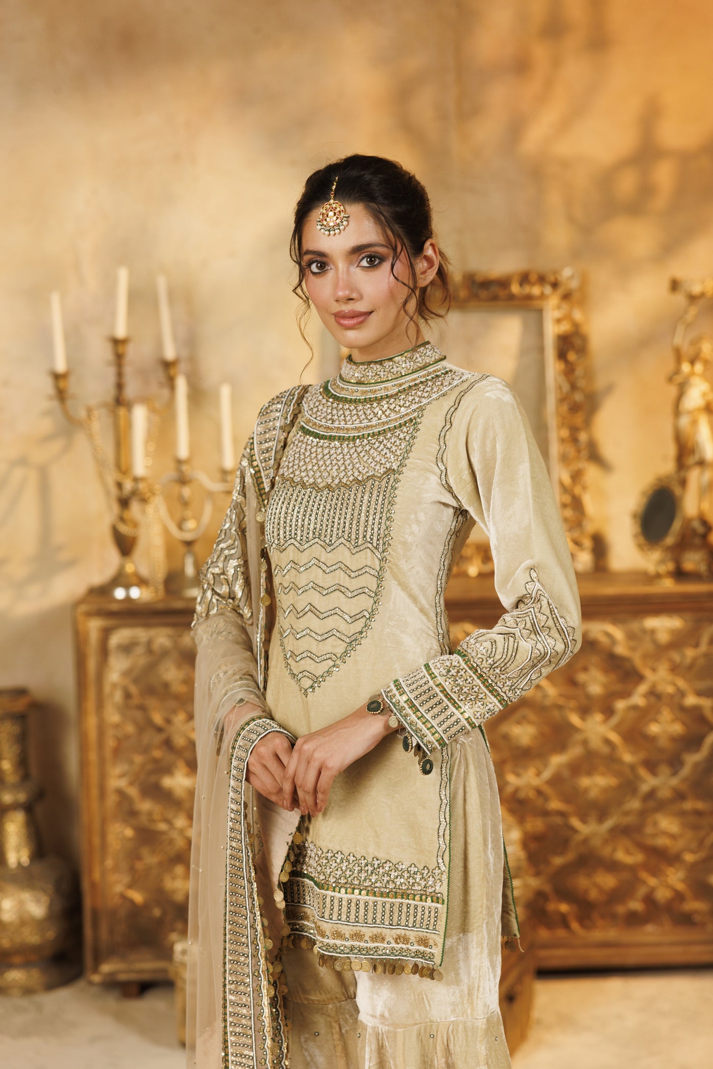 Velvet NH Mandala Gharara set