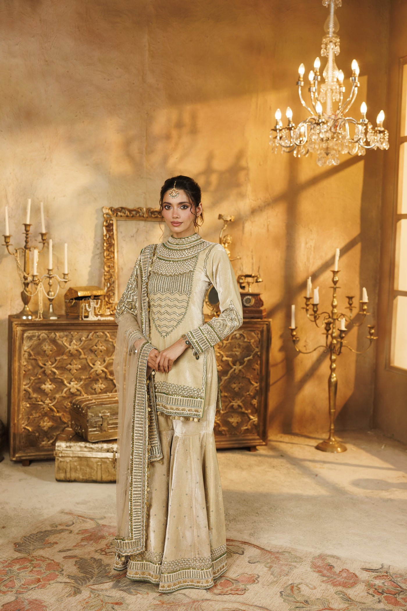 Velvet NH Mandala Gharara set